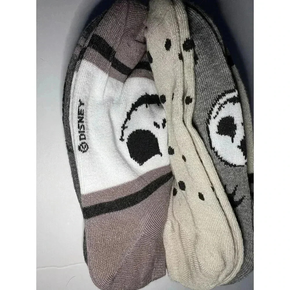 Nightmare Before Christmas Ankle Socks Pairs Set Women's Shoe Size 4-10 Fuzzy - Picture 6 of 6